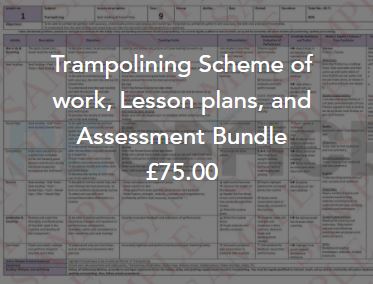 Trampolining schemes of work and lesson plans